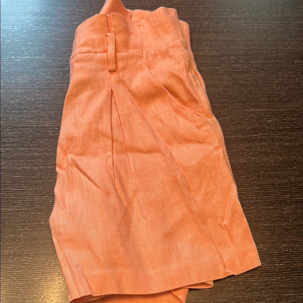 Veronica Beard Orange High Waist Shorts - Picture 5 of 5